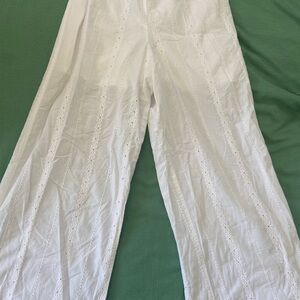 art class Kids White Lace Detail Pants
